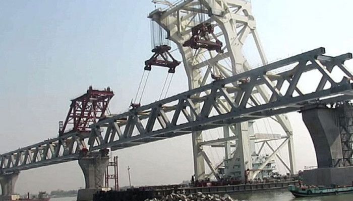 পদ্মা সেতুর ১৭তম স্প্যান বসছে মঙ্গলবার