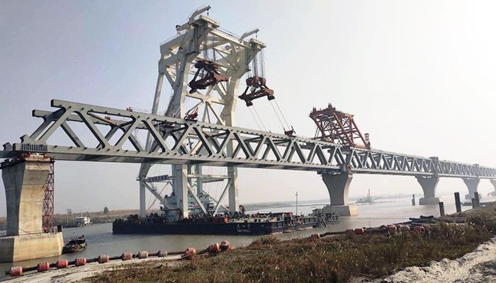 পদ্মাসেতুর ২৮৫০ মিটার দৃশ্যমান