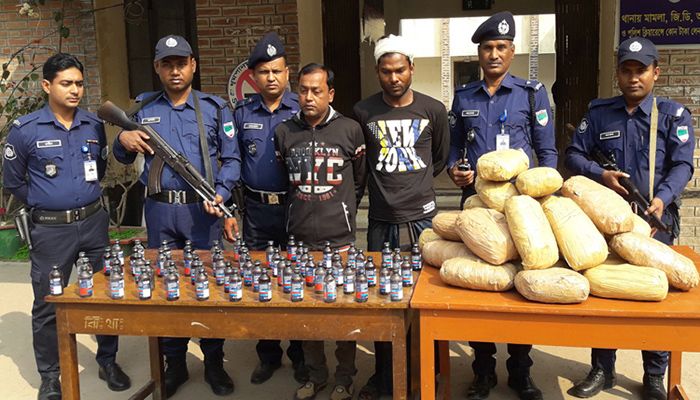 ঝিনাইদহে মাদকসহ আটক ২