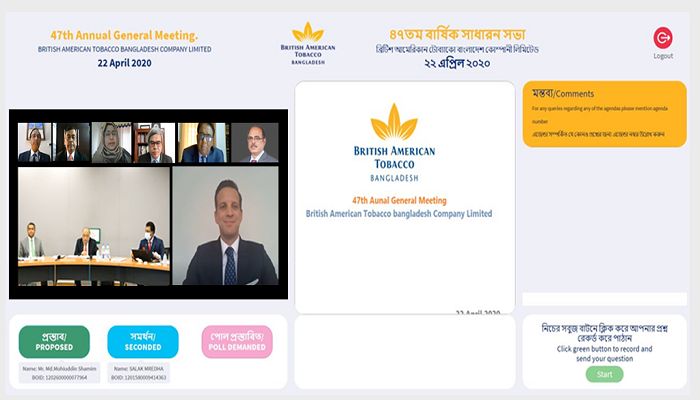 বিএটি বাংলাদেশের ৪০০ শতাংশ লভ্যাংশ ঘোষণা
