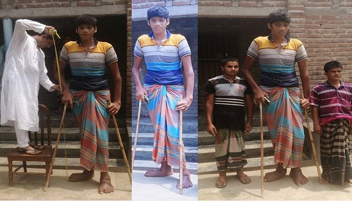 সহযোগিতা পেলে সুস্থ হবেন দেশের লম্বা মানুষটি