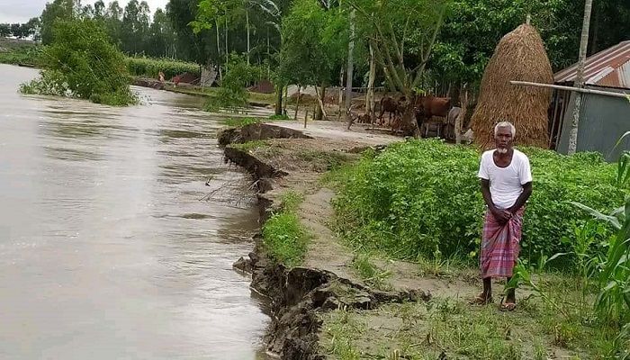তিস্তার ভাঙনে বিলীন শতাধিক বসতভিটা