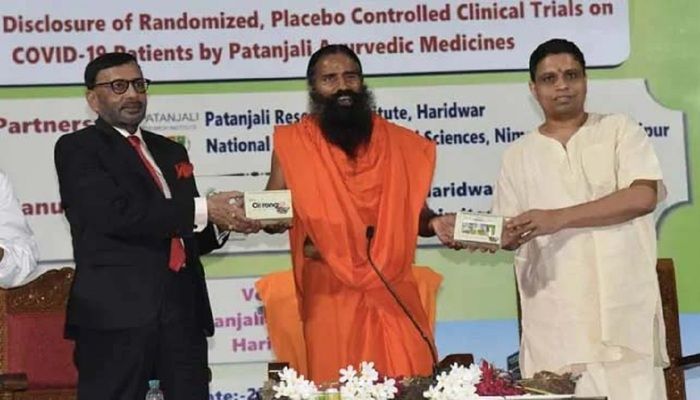 করোনার ওষুধ আবিষ্কারের দাবি রামদেবের