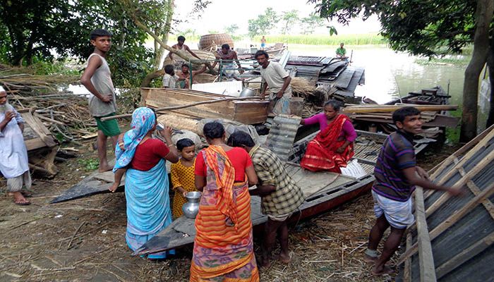 বগুড়ায় ২২ গ্রাম পানিবন্দি 