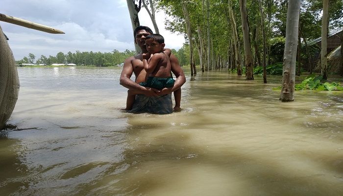 টাঙ্গাইলে সবকয়টি নদীর পানি বিপদসীমার ওপরে