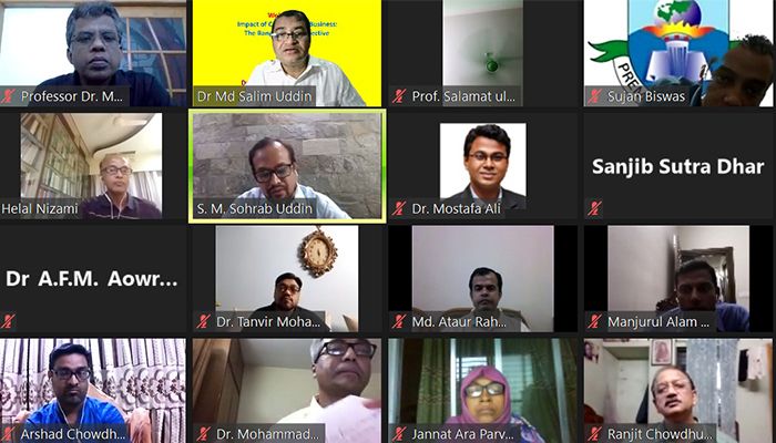 ‘‘দি কোভিড-১৯ ইমপ্যাক্ট অন বিজনেস’’ ভার্চুয়াল সেমিনার