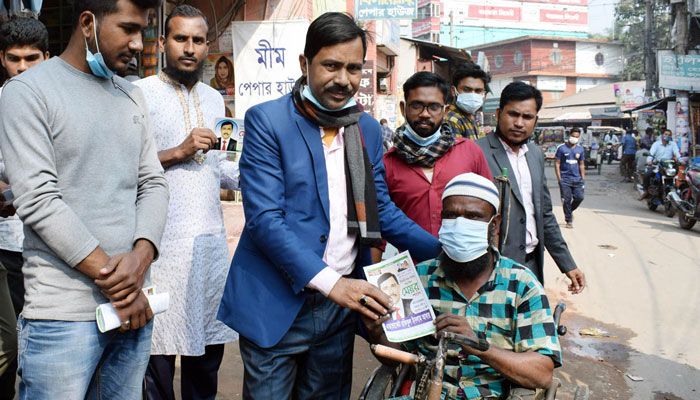 শেরপুরে আ.লীগ নেতা আধারের গণসংযোগ