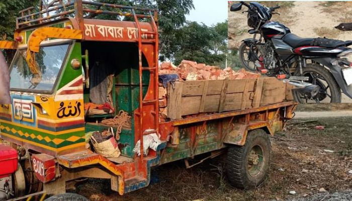 হরিণাকুন্ডুতে সড়ক দুর্ঘটনায় মোটরসাইকেল চালক নিহত