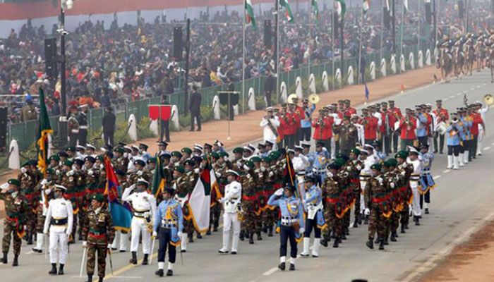 ভারতের প্রজাতন্ত্র দিবসের কুচকাওয়াজে বাংলাদেশি কন্টিনজেন্ট
