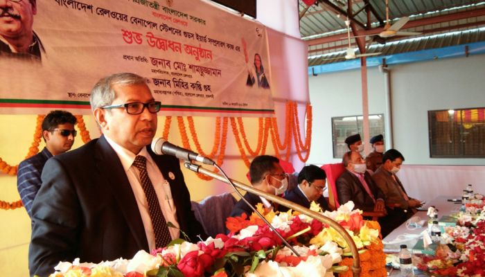 বেনাপোলে রেলওয়ে ট্রান্সশিপমেন্ট গুডস ইয়ার্ডের উদ্বোধন