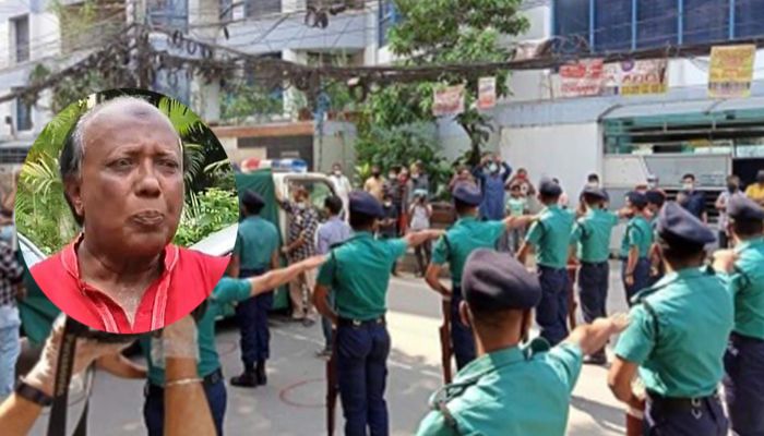 রাষ্ট্রীয় মর্যাদায় শায়িত নাট্যজন মহসিন