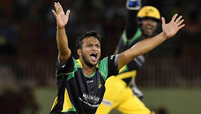 সিপিএলে জ্যামাইকা তালাওয়াসে ফিরলেন সাকিব