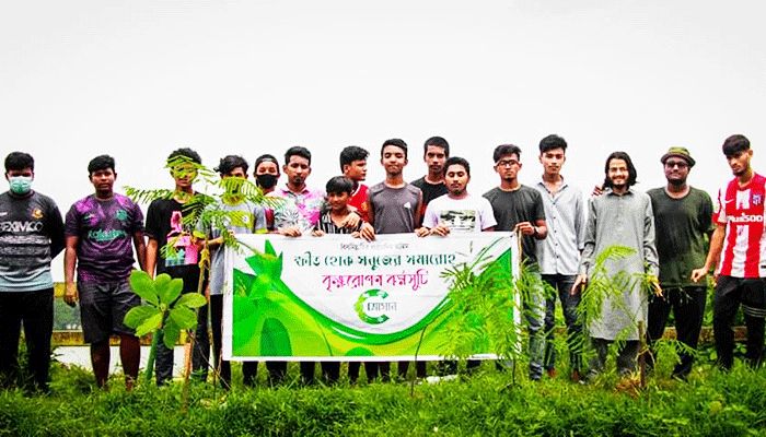 বৃক্ষরোপণ কর্মসূচি পালন করল ‘শ্লোগান’