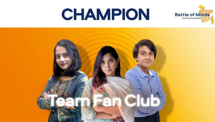 ব্যাটেল অব মাইন্ডসের চ্যাম্পিয়ন ‘টিম ফ্যান ক্লাব’