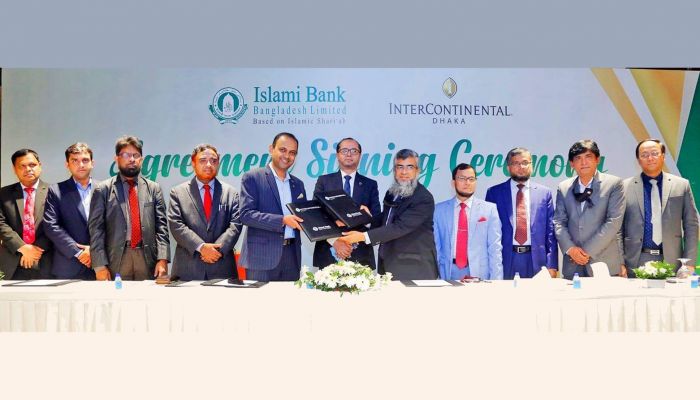 ইসলামী ব্যাংক ও হোটেল ইন্টারকন্টিনেন্টালের মধ্যে চুক্তি
