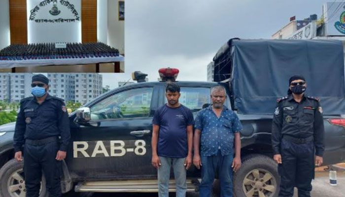 বরিশালে ৪৪৫ বোতল ফেনসিডিলসহ আটক ২