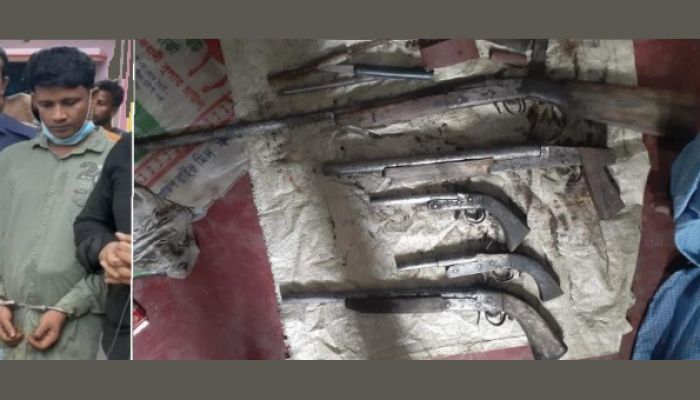 মহেশখালীতে অস্ত্র তৈরির কারখানায় অভিযান
