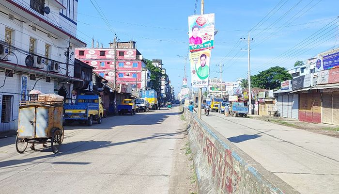 চৌমুহনী পৌর এলাকায় ১৪৪ ধারা চলছে