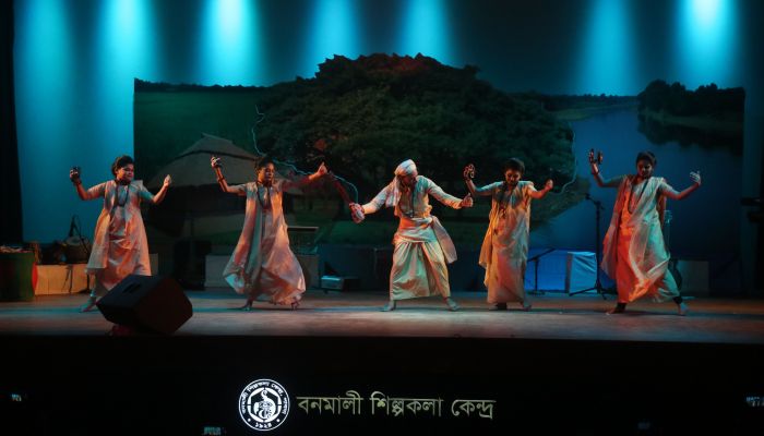 বনমালীতে লোকগানের অনুষ্ঠন