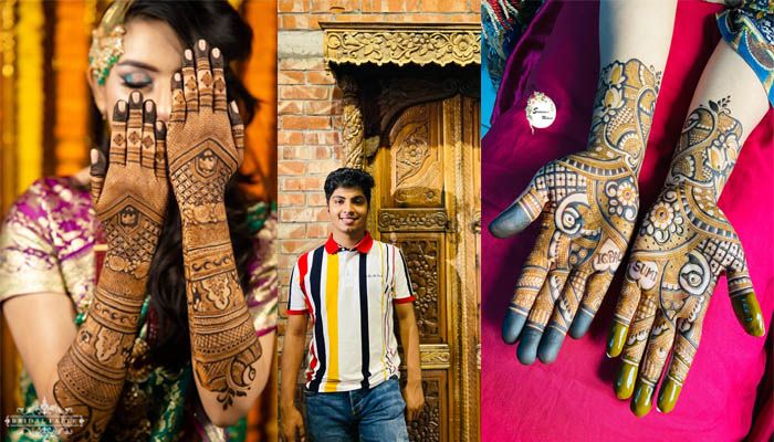 শখের বশে মেহেদি ডিজাইনার শাহরিয়ার 