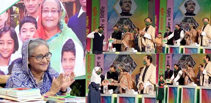 ছবিতে এসএসসির ফল প্রকাশ ও বই বিতরণ
