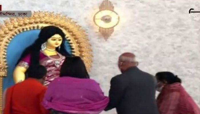 রমনা কালীবাড়ির নতুন ভবন উদ্বোধন করলেন রাম নাথ কোবিন্দ