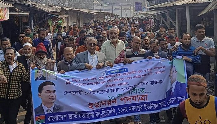 নেত্রকোনায় বিএনপির পদযাত্রায় হামলা, আহত ৬