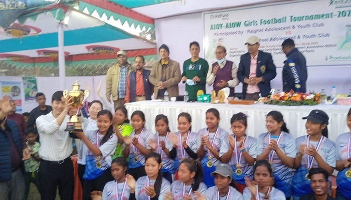 শ্রীমঙ্গলে বালিকা ফুটবল টুর্নামেন্টের ফাইনাল খেলা অনুষ্ঠিত