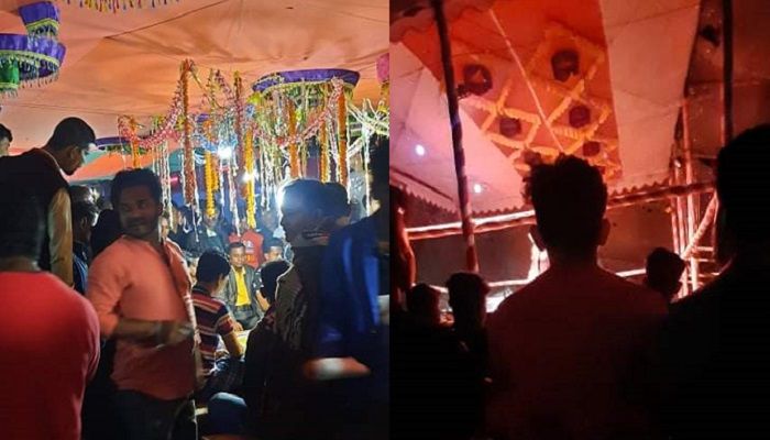 প্রশাসনের ছত্রছায়ায় মেলার নামে অশ্লীল নৃত্য, জুয়া