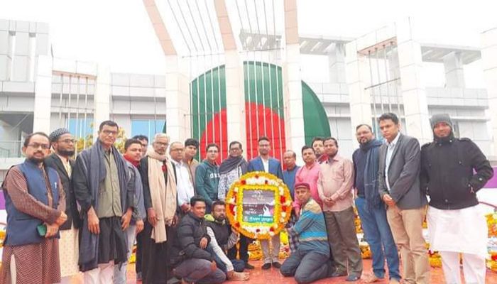 ভাষাশহীদদের প্রতি ঐতিহ্যবাহী শ্রীমঙ্গল প্রেসক্লাবের শ্রদ্ধা