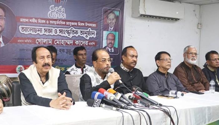 অন্যায়কে পরাজিত করতেই আমরা রাজনীতি করবো: জি এম কাদের 