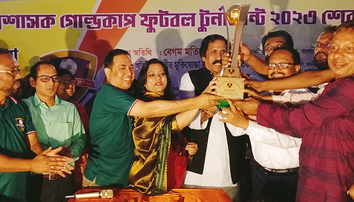 জেলা প্রশাসক গোল্ডকাপ ফুটবলে শেরপুর পৌরসভা চ্যাম্পিয়ন