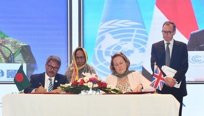 জলবায়ু চুক্তি করলো বাংলাদেশ-যুক্তরাজ্য 