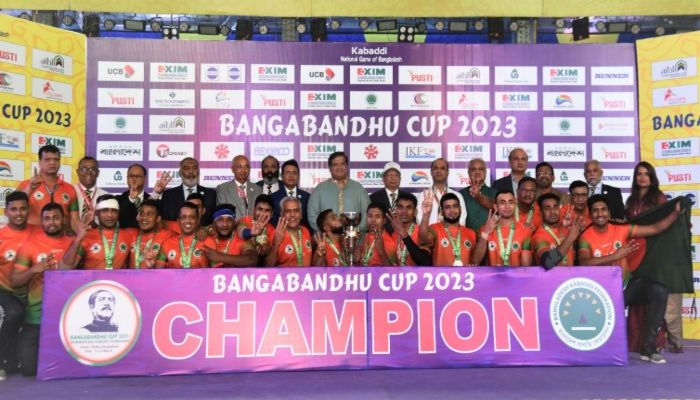 টানা তৃতীয়বারের মতো বাংলাদেশের আন্তর্জাতিক কাবাডির শিরোপা জয় 