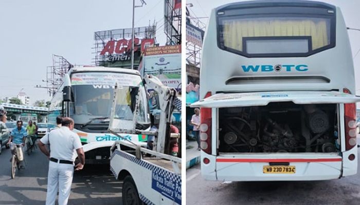 কলকাতায় দুর্ঘটনা থেকে বেঁচে গেলেন ঢাকার ৩১ যাত্রী