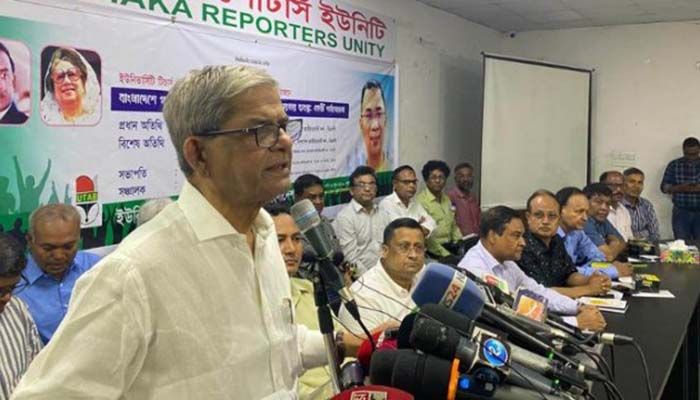সংলাপের কথা বলে আন্দোলন ডাইভার্ট করতে চায় সরকার: ফখরুল