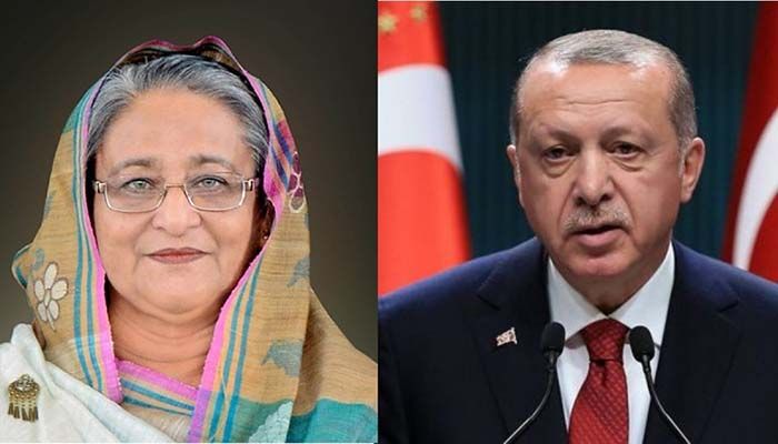 শেখ হাসিনাকে এরদোগানের ফোন, কথা বললেন ১০ মিনিট