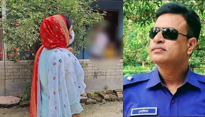 বিয়ের দাবিতে ওসির বাড়িতে নারীর অনশন