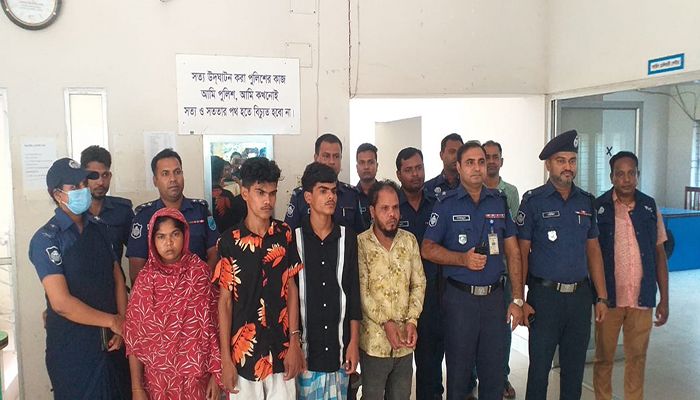 মেজ ভাইকে গলাকেটে হত্যা, নারীসহ আটক ৪
