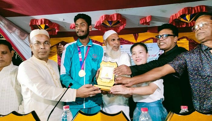 সরিষাবাড়ীতে জার্মানের স্পেশাল অলিম্পিকে স্বর্ণপদকপ্রাপ্তদের সংবর্ধনা