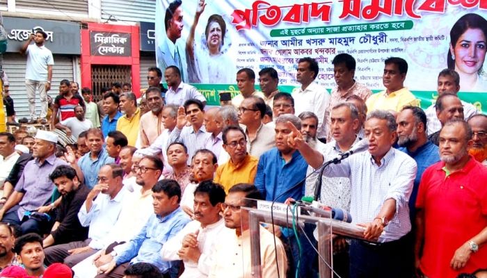 ‘আমেরিকাকে সকালে গালি, বিকেলে ফুল দেয় আ.লীগ’