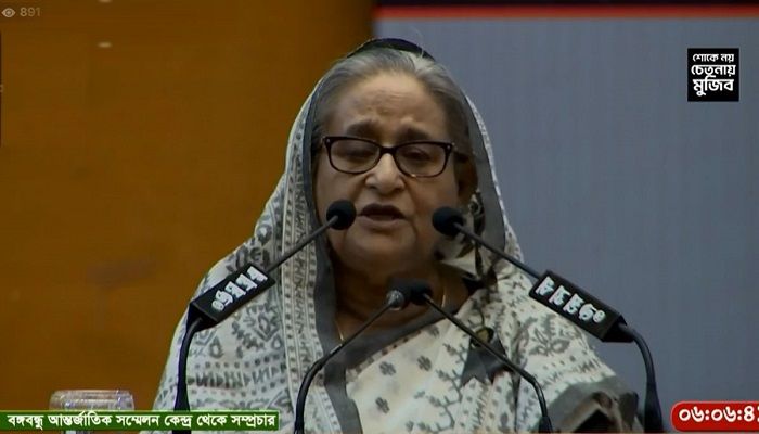খালেদার ১৫ ফেব্রুয়ারি মার্কা নির্বাচনের সময় গণতন্ত্র কোথায় ছিল: প্রধানমন্ত্রী 