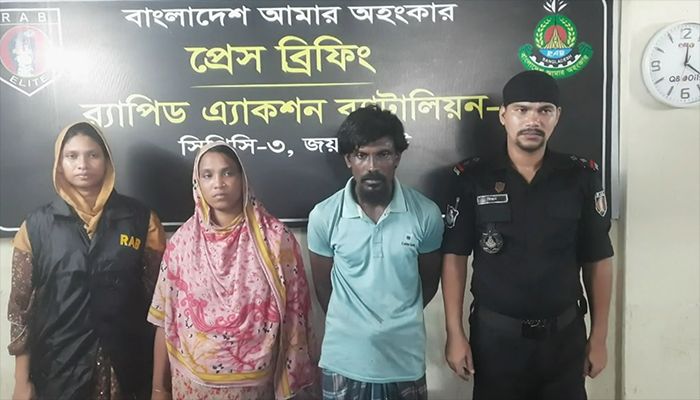 জয়পুরহাটে নাঈম হত্যা: মুল পরিকল্পনাকারী স্বামী-স্ত্রী গ্রেপ্তার
