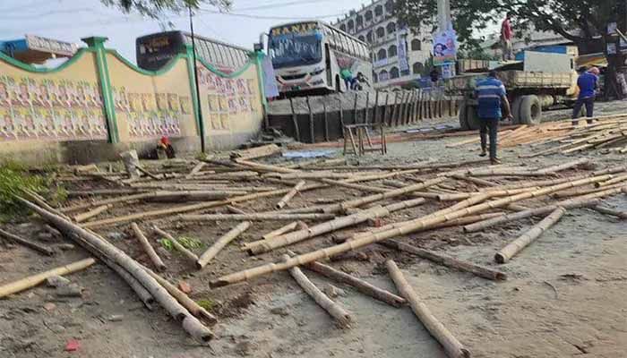 আমিনবাজারে পুলিশের বিরুদ্ধে মঞ্চ ভাঙার অভিযোগ, বিএনপির স্থগিত সমাবেশ