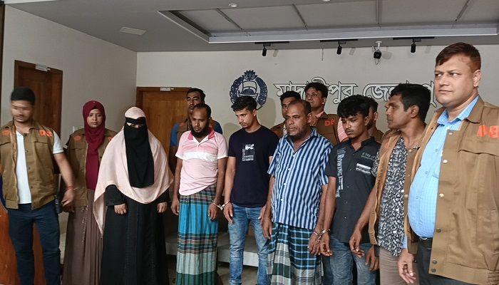 মাদারীপুরে ইজিবাইকসহ চোরচক্রের ৫ সদস্য আটক