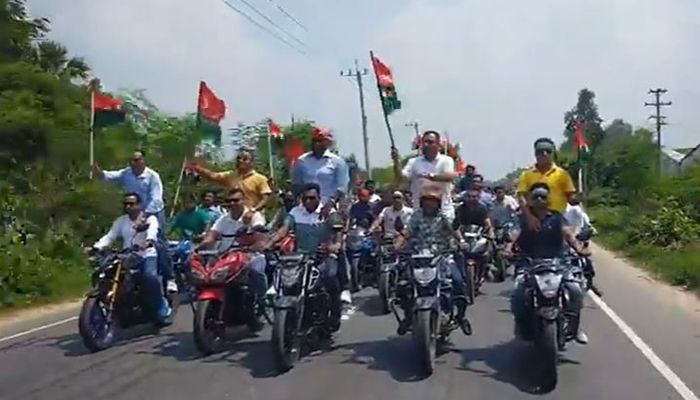 দ্বিতীয় দিনের রোডমার্চে নেতাকর্মীদের ঢল