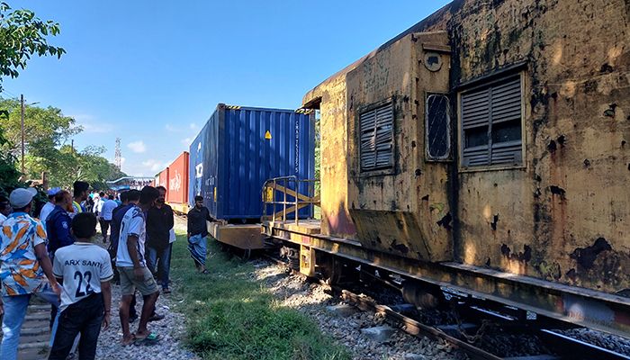 ব্রাহ্মণবাড়িয়ায় মালবাহী ট্রেন লাইনচ্যুত, আপলাইনে চলাচল ব্যাহত