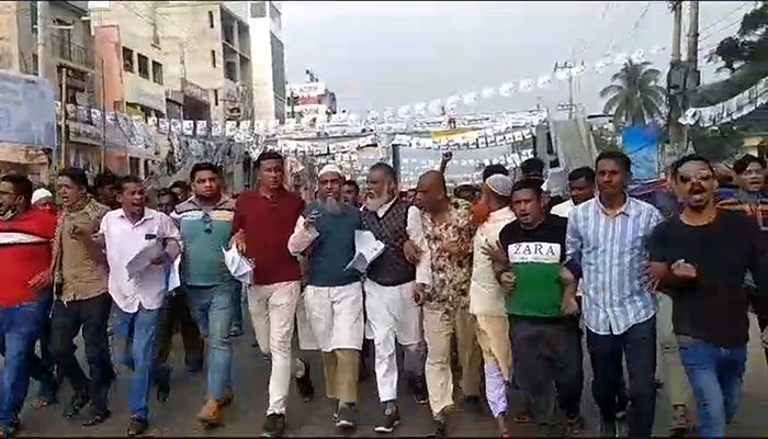 নোয়াখালীতে বিএনপির লিফলেট বিতরণ ও বিক্ষোভ মিছিল