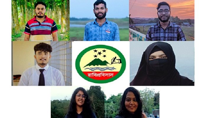 রাবিপ্রবিসাসের প্রতিষ্ঠাকালীন সভাপতি হাবীব, সম্পাদক মুন্না