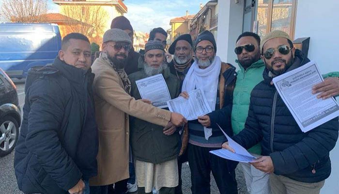 ‘ডামি নির্বাচন’ বর্জনের আহ্বান জানিয়ে ইতালিতে বিএনপির লিফলেট বিতরণ